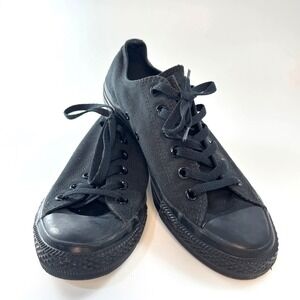 Converse Chuck Taylor All Star Ox Black Mono Low‎ Top Sneakers M5039 Mens 7.5